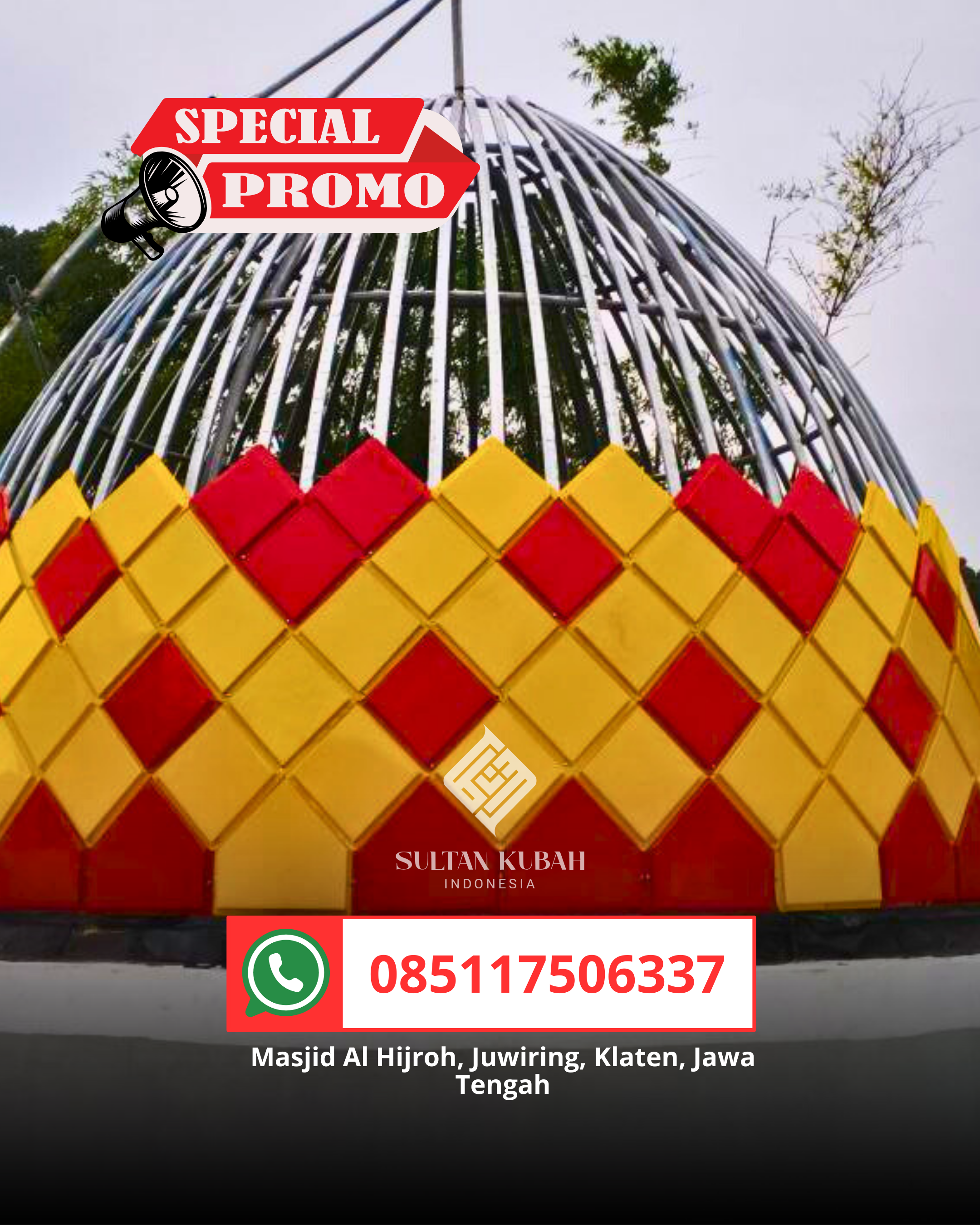 KUBAH MASJID DESAIN ELEGAN DI KEC. CIMAHI UTARA, KOTA CIMAHI (WA: 085117506337)