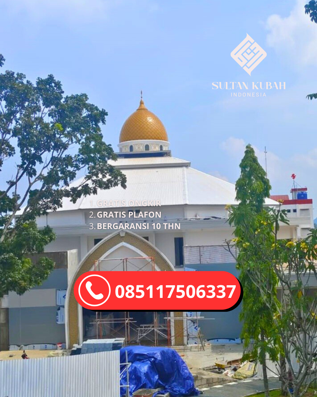 SPESIALIS KUBAH MASJID GARANSI RESMI DI KEC. TEMBALANG, KOTA SEMARANG (WA: 085117506337)