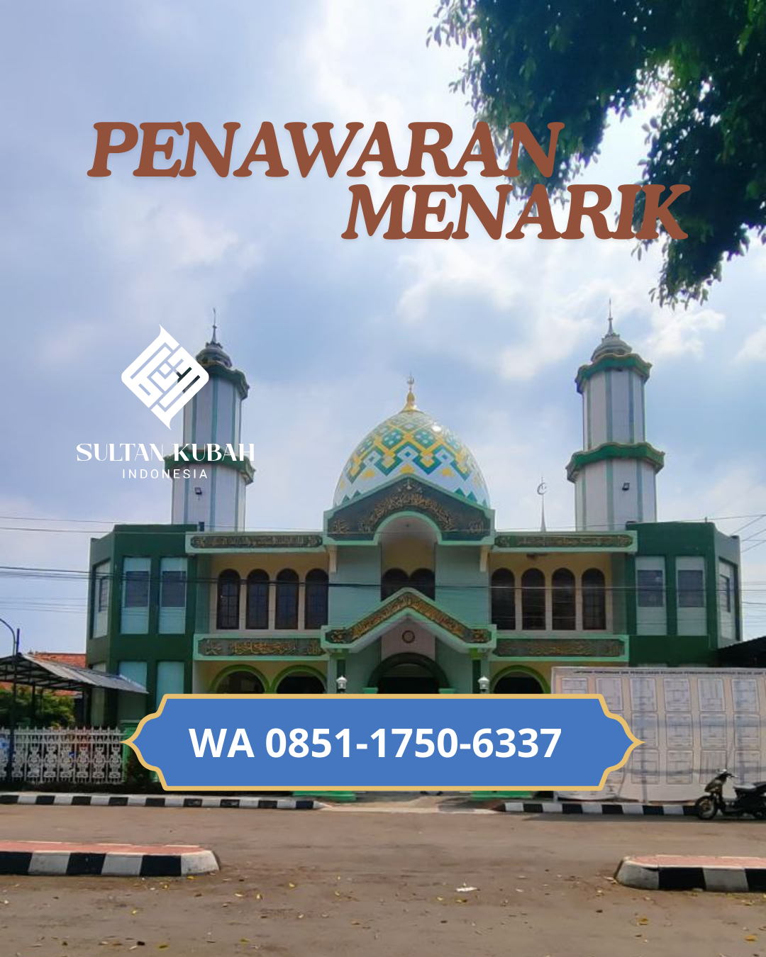 KUBAH MASJID HARGA TERJANGKAU DI KEC. KURANJI, KOTA PADANG (WA: 085117506337)