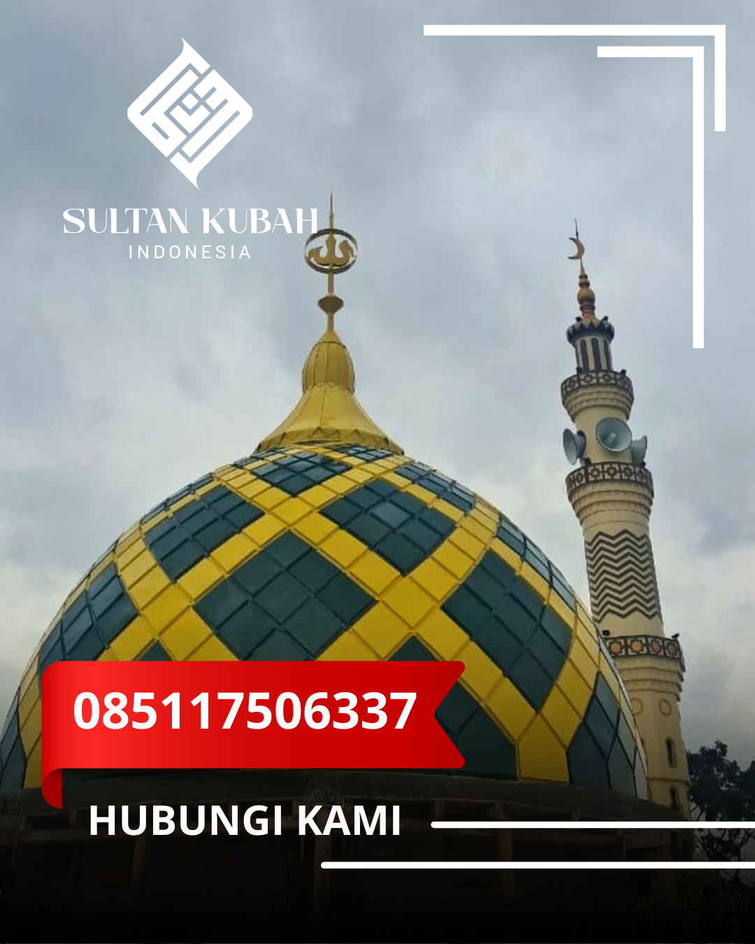 JUAL KUBAH MASJID PREMIUM DI KEC. BEKASI UTARA, KOTA BEKASI (WA: 085117506337)