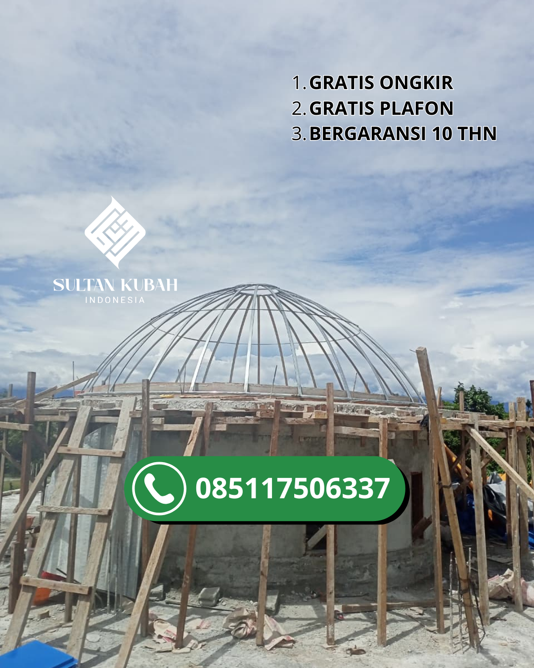 SPESIALIS KUBAH MASJID GARANSI RESMI DI KEC. BAITURRAHMAN, KOTA BANDA ACEH (WA: 085117506337)