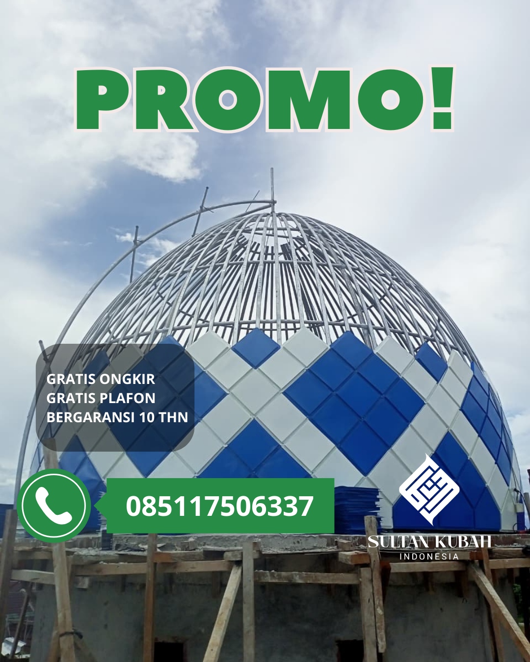 JUAL KUBAH MASJID PREMIUM DI KEC. PANAKKUKANG, KOTA MAKASSAR (WA: 085117506337)
