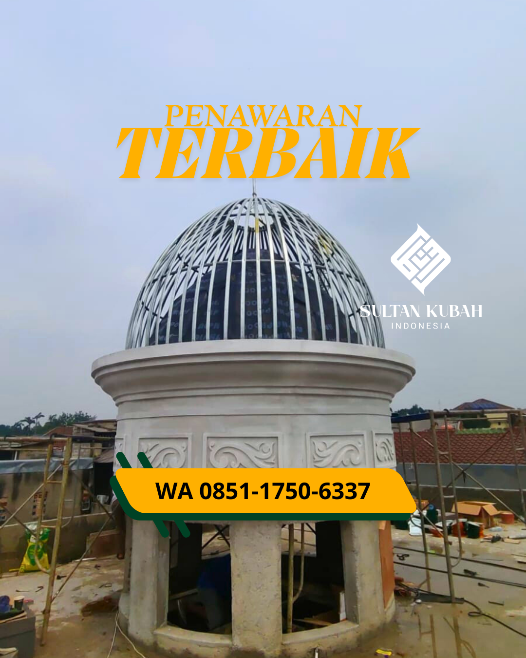 PABRIK KUBAH MASJID MODERN DI KEC. MEDAN DENAI, KOTA MEDAN (WA: 085117506337)