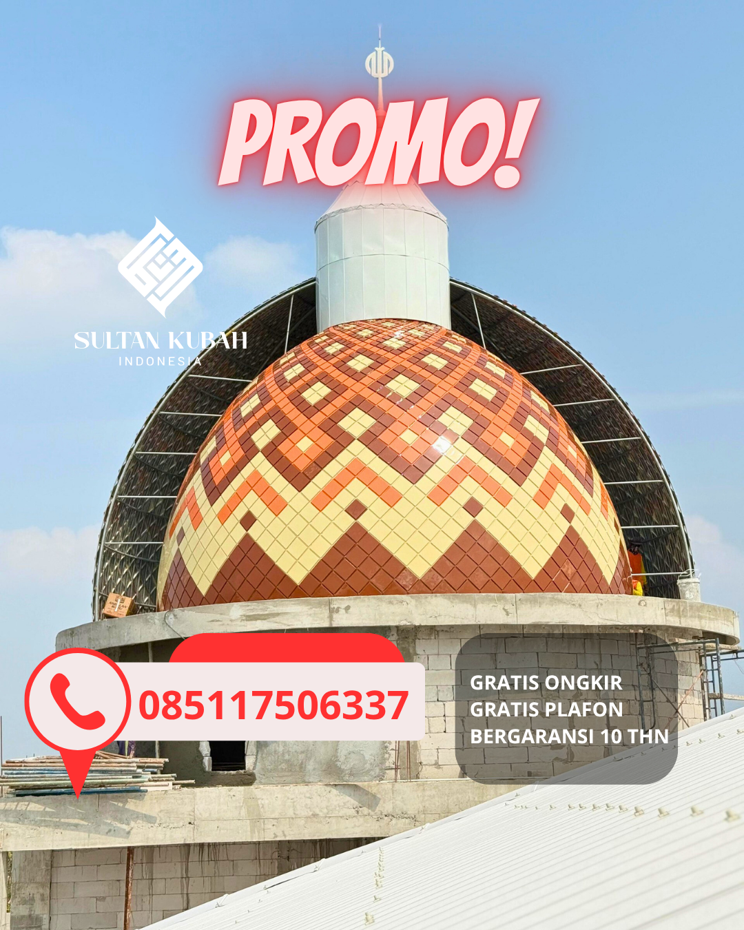 PRODUSEN KUBAH MASJID EKSKLUSIF DI KEC. KARANGAMPEL, KABUPATEN INDRAMAYU (WA: 085117506337)