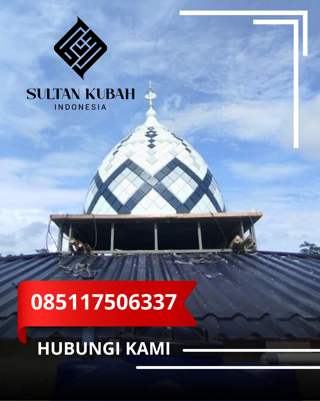 JUAL KUBAH MASJID PREMIUM DI KEC. KOTA KENDARI PUUWATU, KOTA KENDARI, SULAWESI TENGGARA (WA: 085117506337)