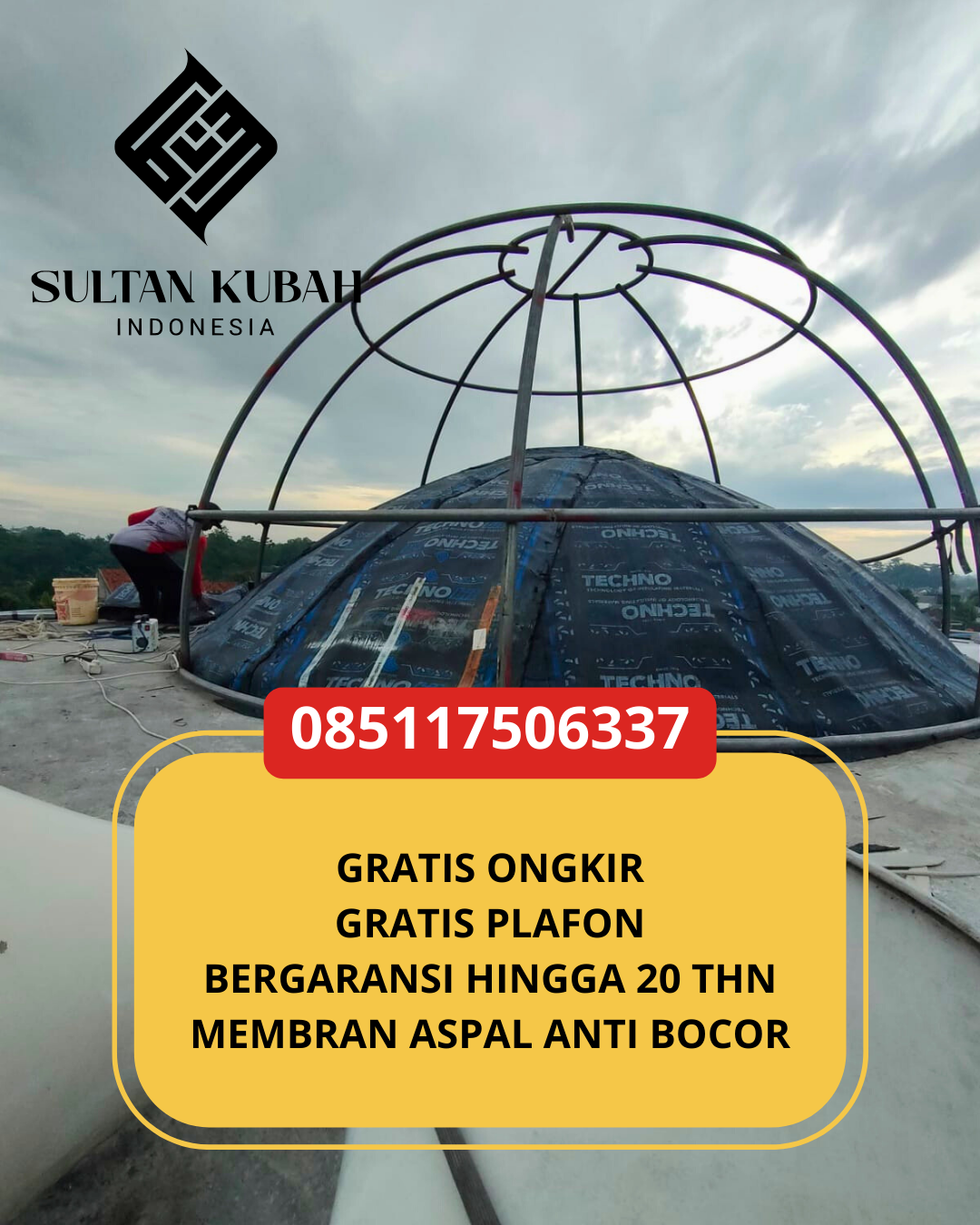 SPESIALIS KUBAH MASJID GALVALUM GARANSI RESMI DI KEC. AIKMEL, KAB. LOMBOK TIMUR (WA: 085117506337)