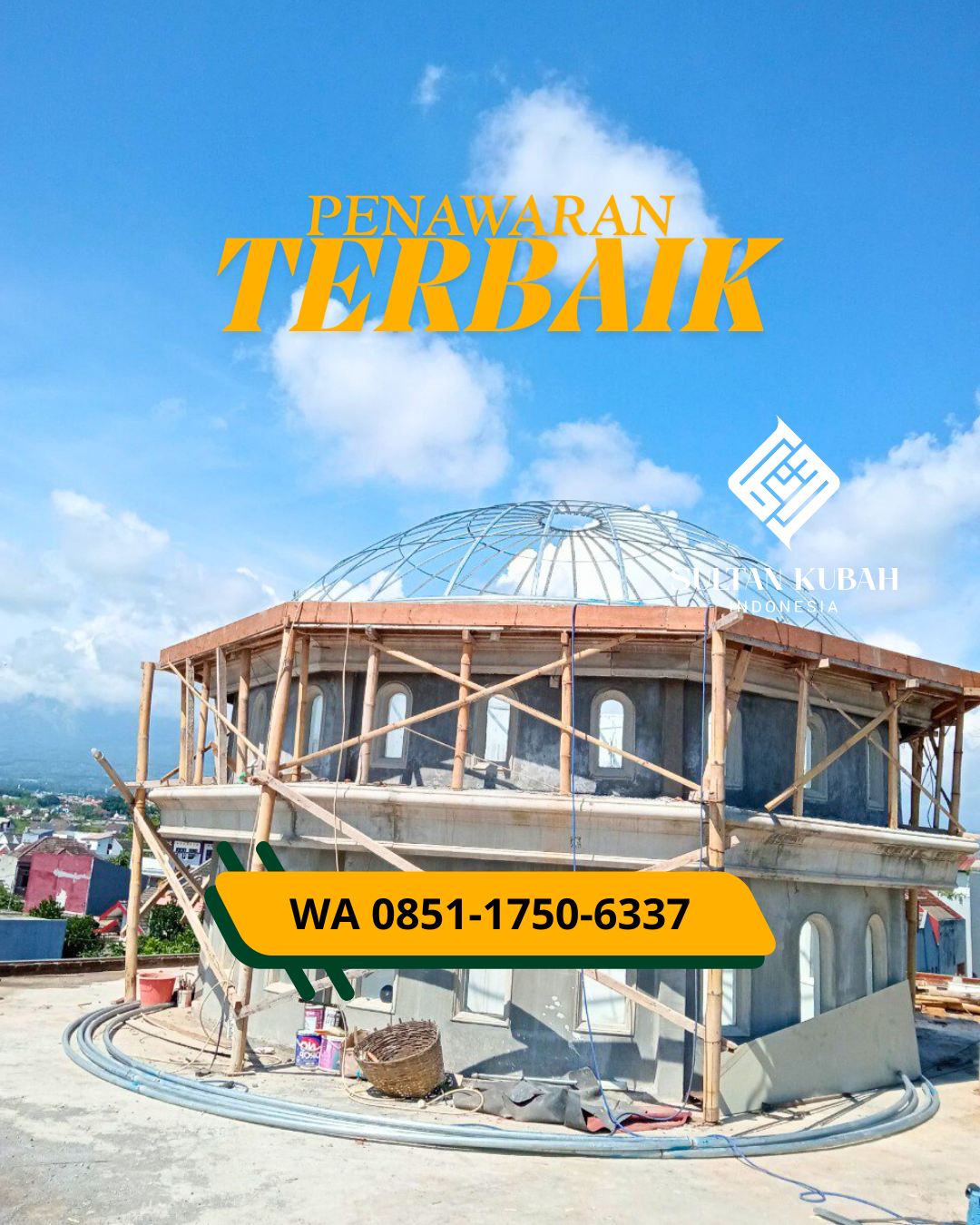 PABRIK KUBAH MASJID GRC MODERN DI KEC. BURNEH, KABUPATEN BANGKALAN (WA: 085117506337)