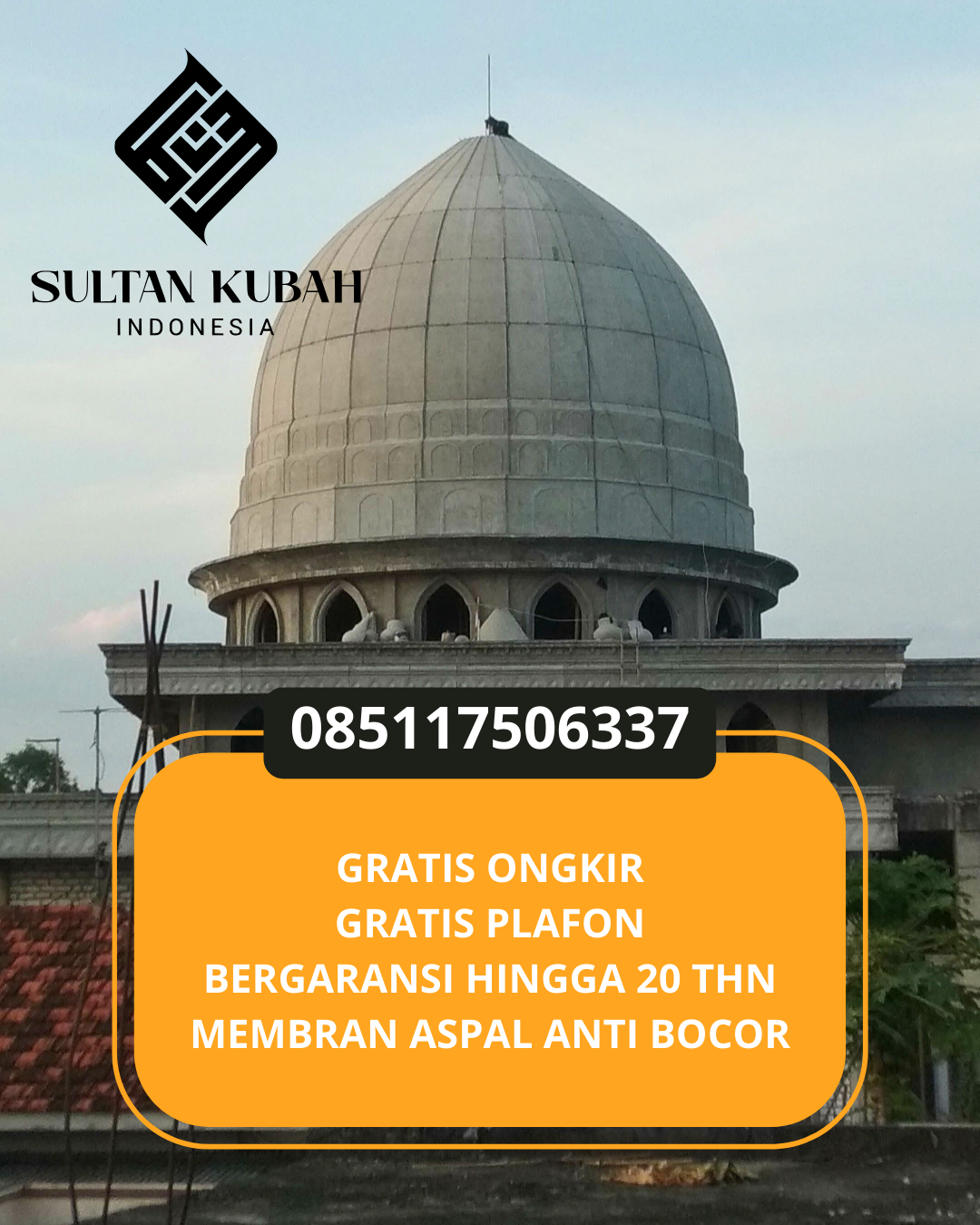 KUBAH MASJID HARGA TERJANGKAU DI KEC. BEKASI SELATAN, KOTA BEKASI, JAWA BARAT (WA: 085117506337)