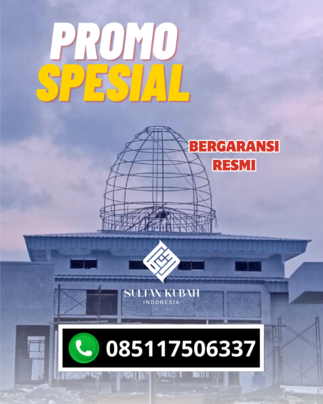 KUBAH MASJID GALVALUM DESAIN ELEGAN DI KEC. LANGOWAN BARAT, KAB. MINAHASA (WA: 085117506337)