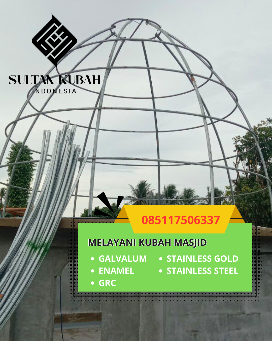 JUAL KUBAH MASJID PREMIUM DI KEC. BANTAENG, KAB. BANTAENG (WA: 085117506337)