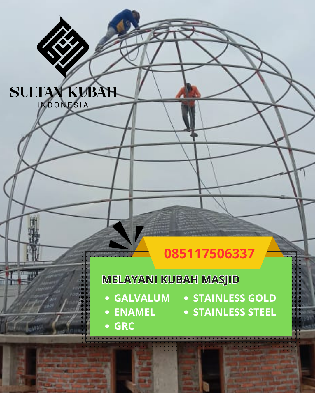 KUBAH MASJID HARGA TERJANGKAU DI KEC TAPAKTUAN, KAB ACEH SELATAN, ACEH (WA: 085117506337)