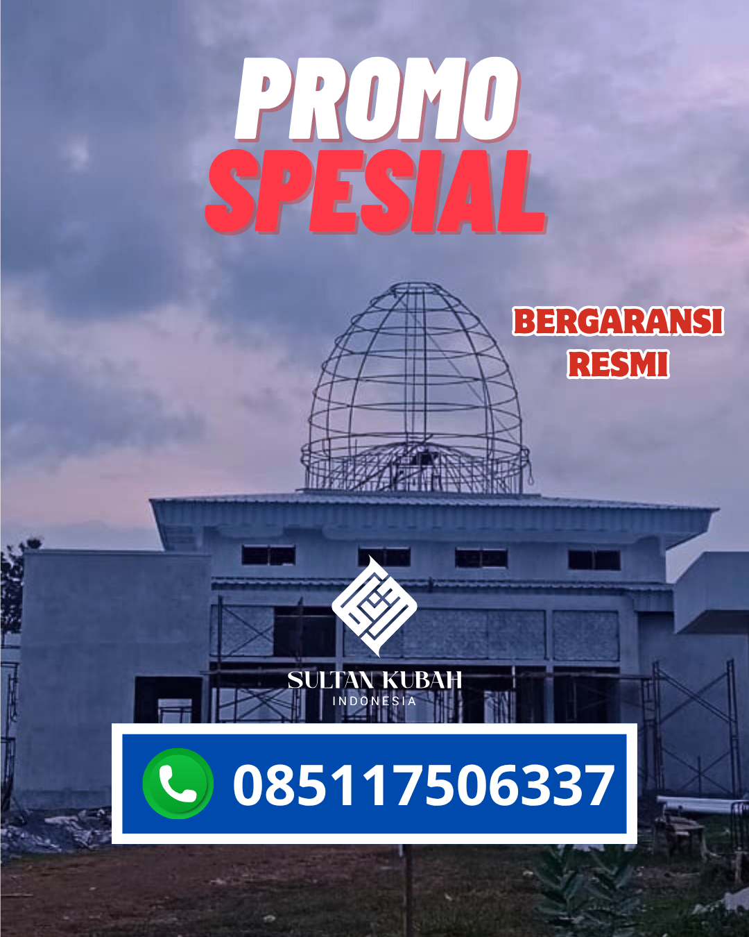 PABRIK KUBAH MASJID GALVALUM MODERN DI KEC. KAWANGKOAN, KAB. MINAHASA (WA: 085117506337)