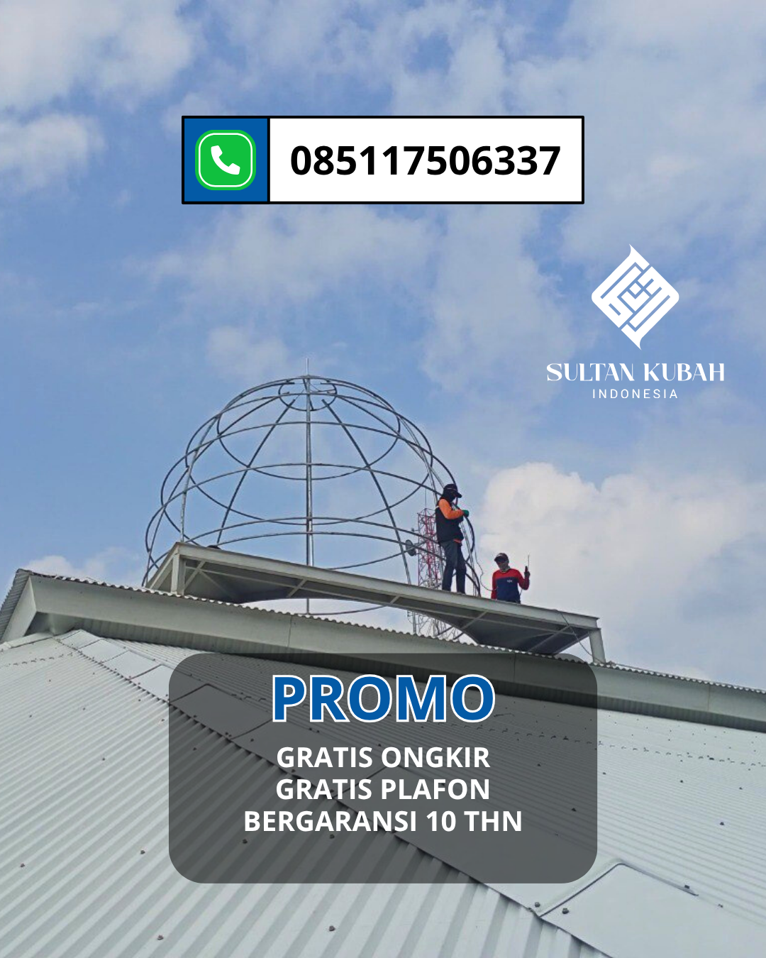 KUBAH MASJID DESAIN ELEGAN DI KEC. GARUT KOTA, KABUPATEN GARUT (WA: 085117506337)