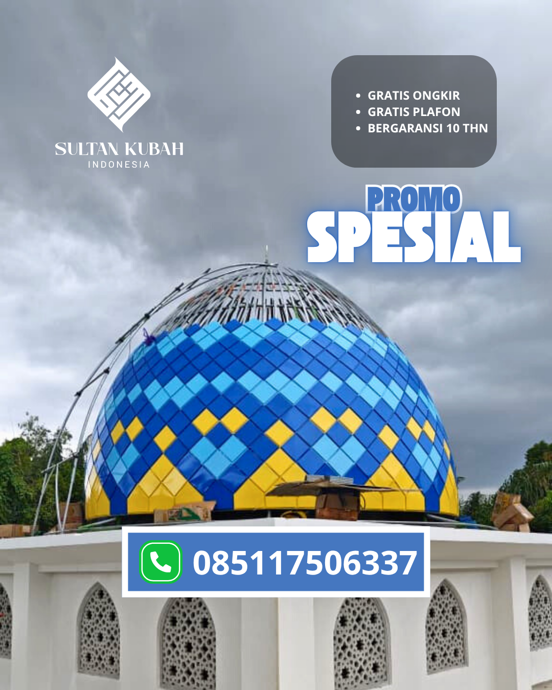 KUBAH MASJID HARGA TERJANGKAU DI KEC. TANJUNGKERTA, KABUPATEN SUMEDANG (WA: 085117506337)