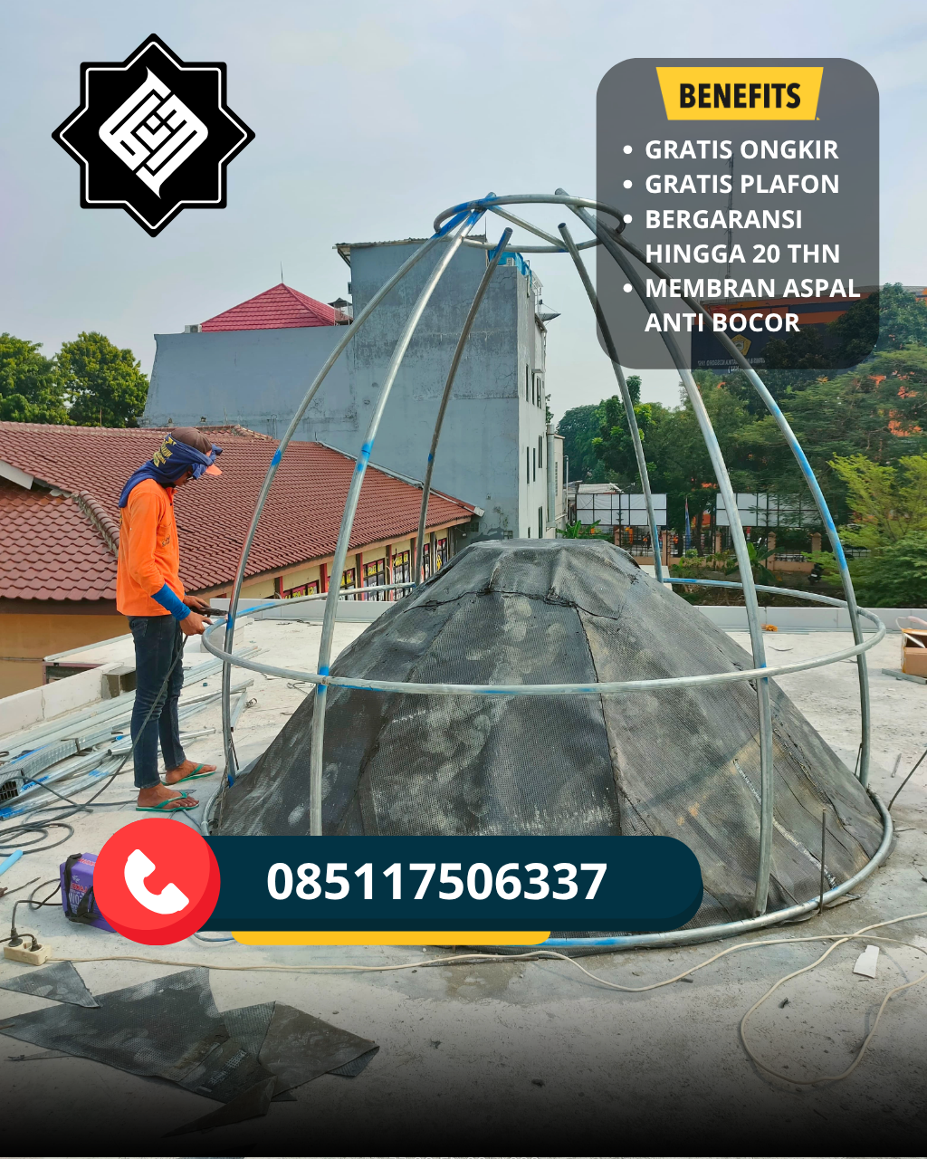 PRODUSEN KUBAH MASJID EKSKLUSIF DI KEC WARA, KOTA PALOPO, SULSEL (WA: 085117506337)