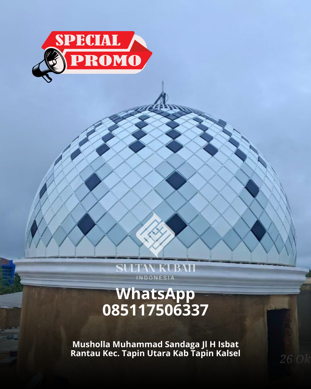 SPESIALIS KUBAH MASJID GARANSI RESMI DI KEC. CIKUPA, KABUPATEN TANGERANG (WA: 085117506337)