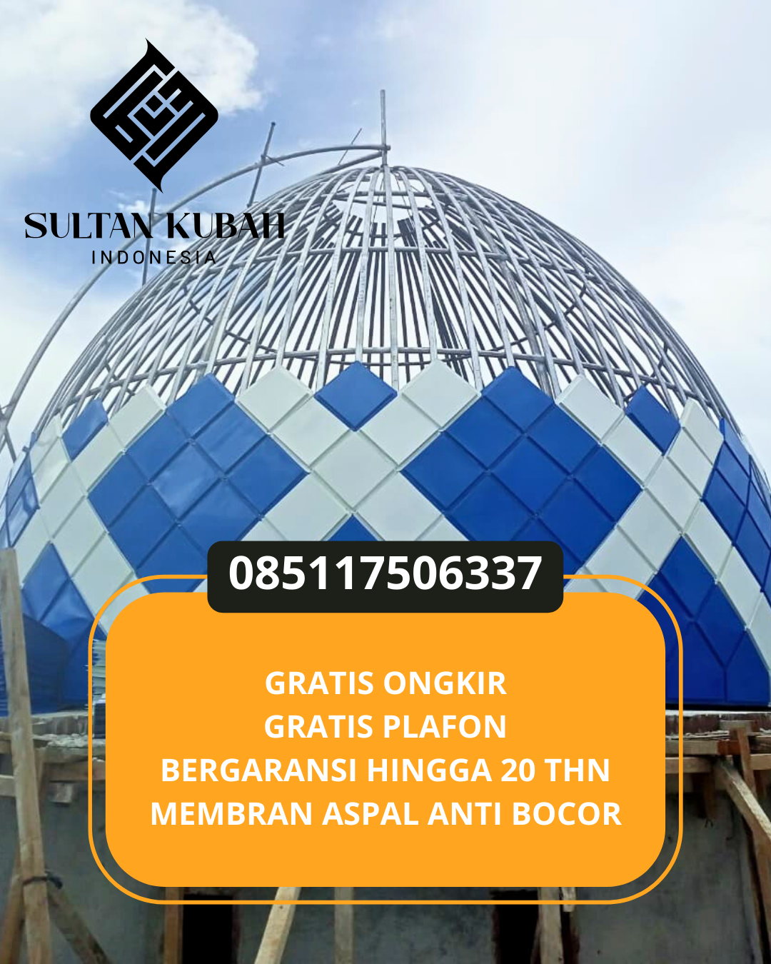 JUAL KUBAH MASJID TAHAN LAMA DI KEC. RIKIT GAIB UTARA, KAB. GAYO LUES (WA: 085117506337)