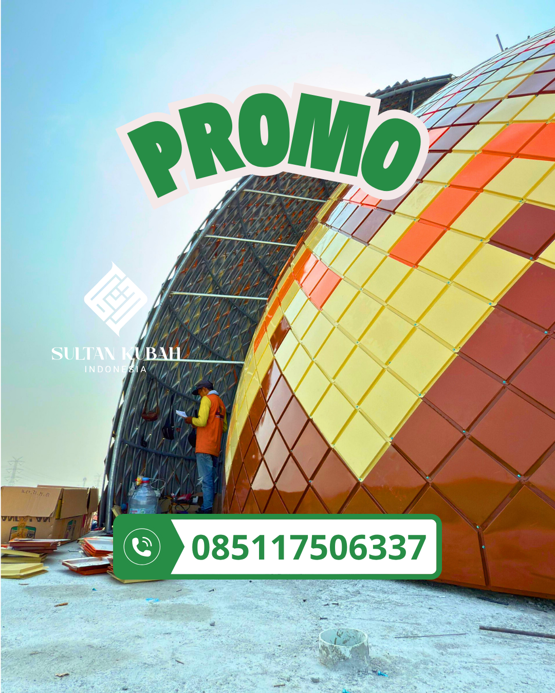 PRODUSEN KUBAH MASJID GALVALUM EKSKLUSIF DI KEC. BANTAENG UTARA, KAB. BANTAENG (WA: 085117506337)