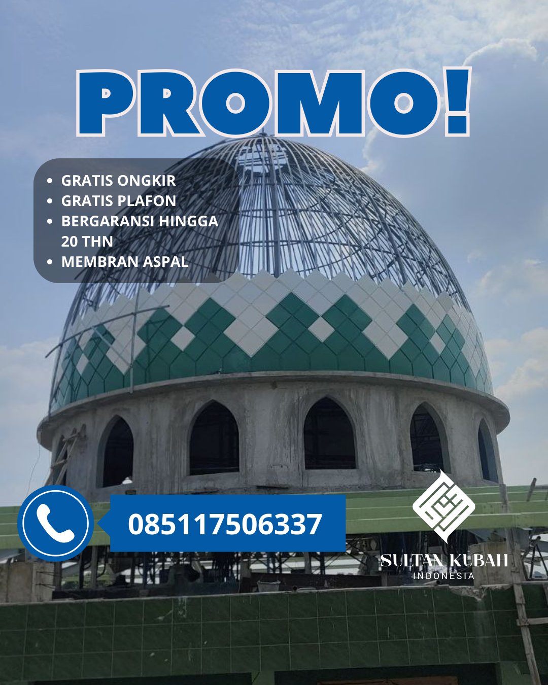 PUSAT KUBAH MASJID BERKUALITAS DI KEC. LAPEAN, KABUPATEN POLEWALI MANDAR (WA: 085117506337)