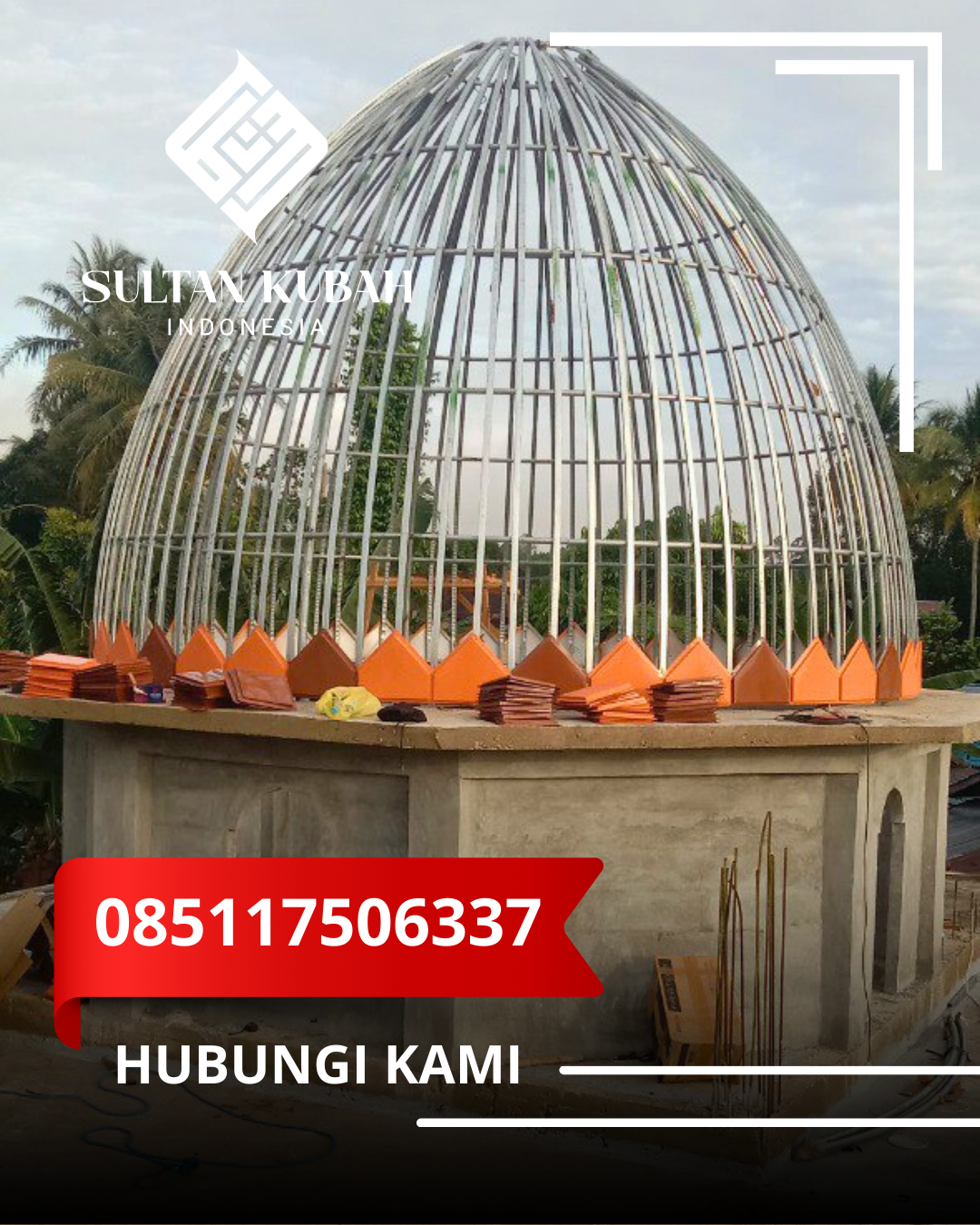 KUBAH MASJID DESAIN ELEGAN DI KEC. PEKANBARU BARAT, KOTA PEKANBARU (WA: 085117506337)