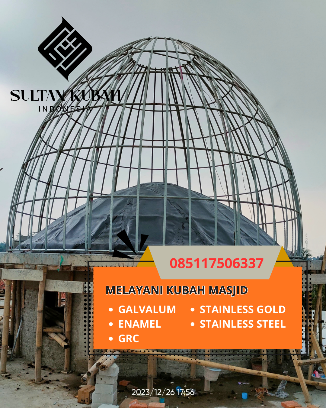 JUAL KUBAH MASJID TAHAN LAMA DI KEC. NABIRE, KAB. NABIRE, PAPUA TENGAH (WA: 085117506337)