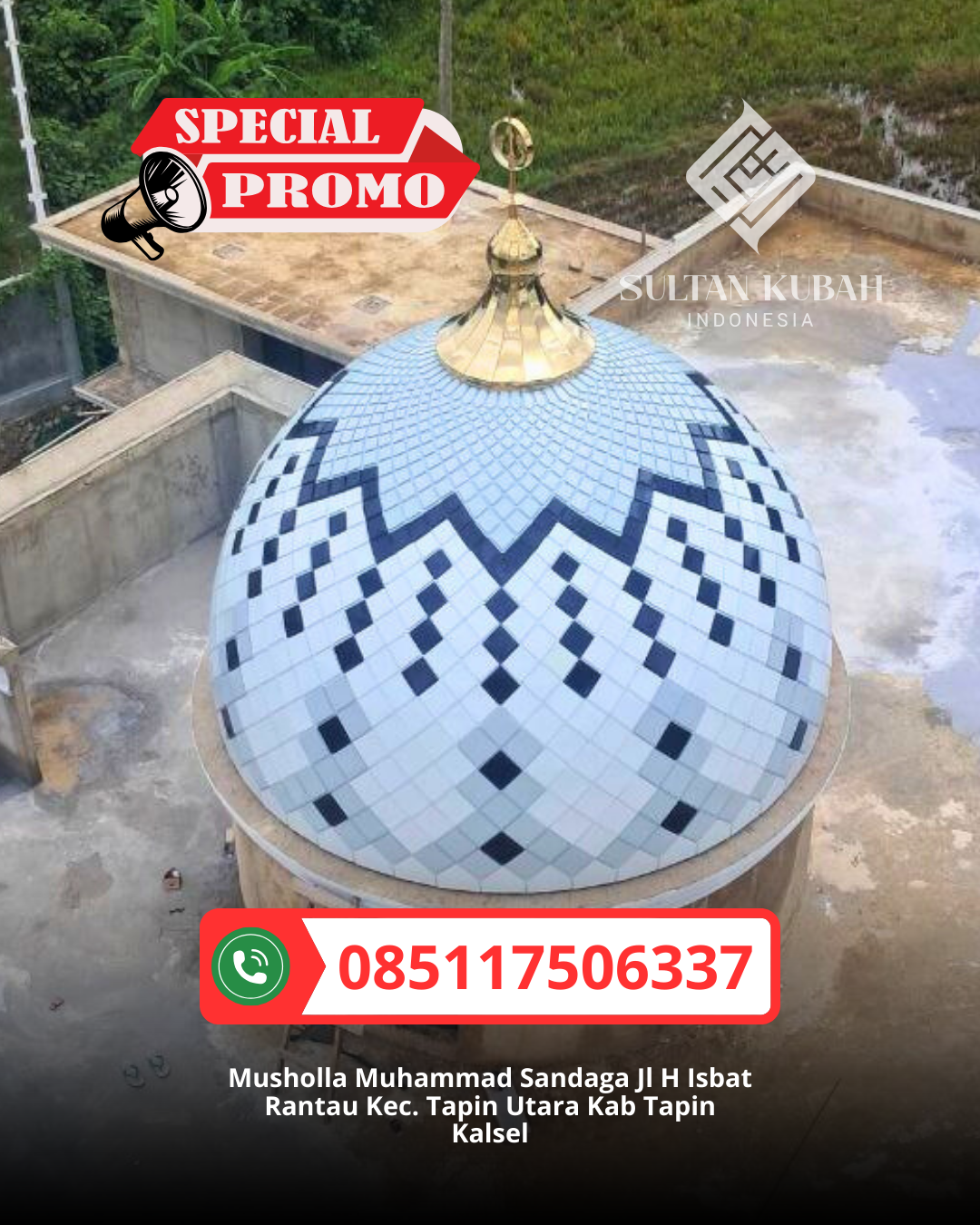 PABRIK KUBAH MASJID MODERN DI KEC. CIBODAS, KOTA TANGERANG (WA: 085117506337)