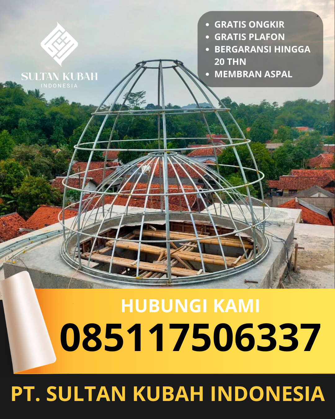 KUBAH MASJID HARGA TERJANGKAU DI KEC. BENCONGAN, KOTA TANGERANG, BANTEN (WA: 085117506337)