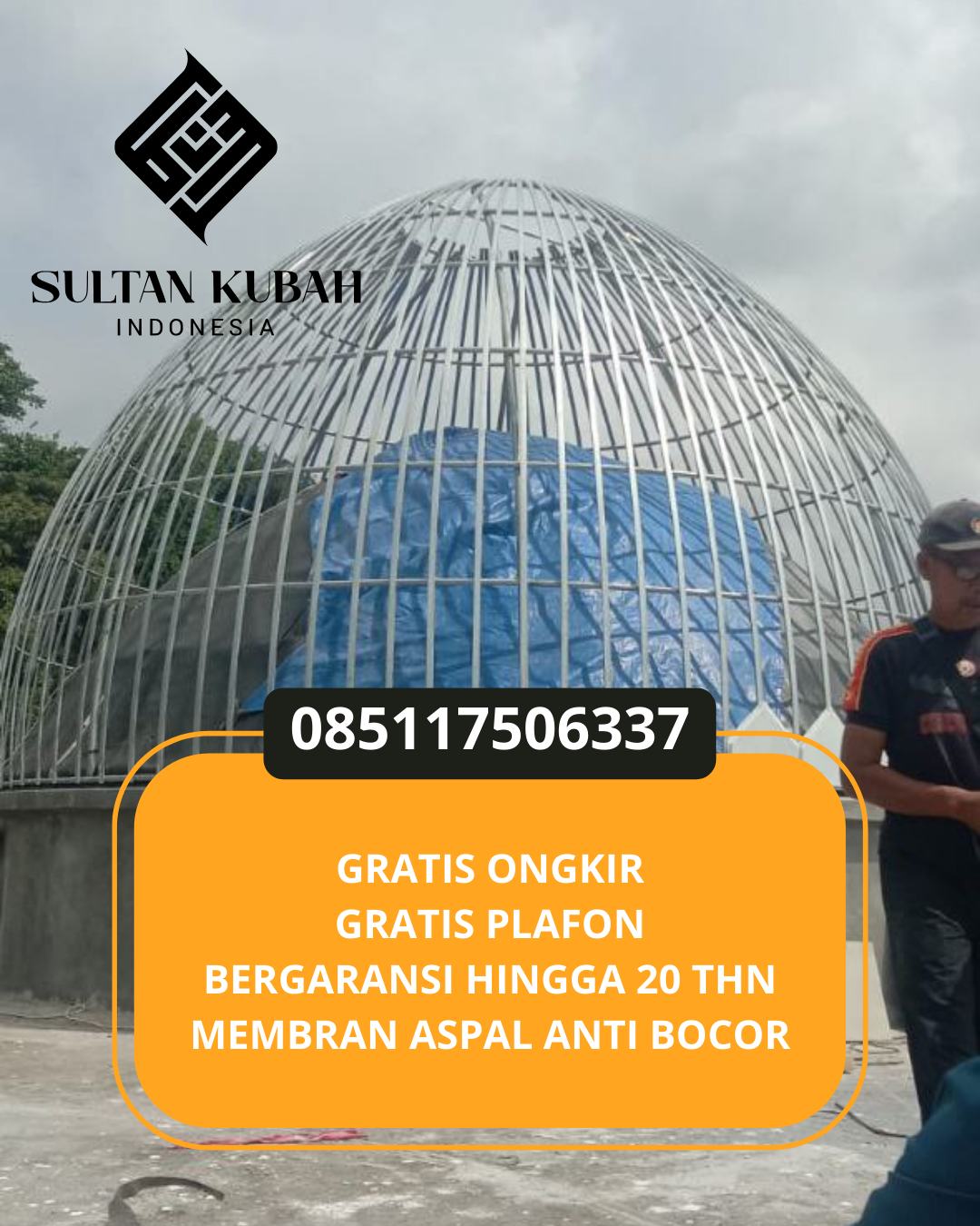 KUBAH MASJID HARGA TERJANGKAU DI KOTA SUKABUMI, JABAR (WA: 085117506337)