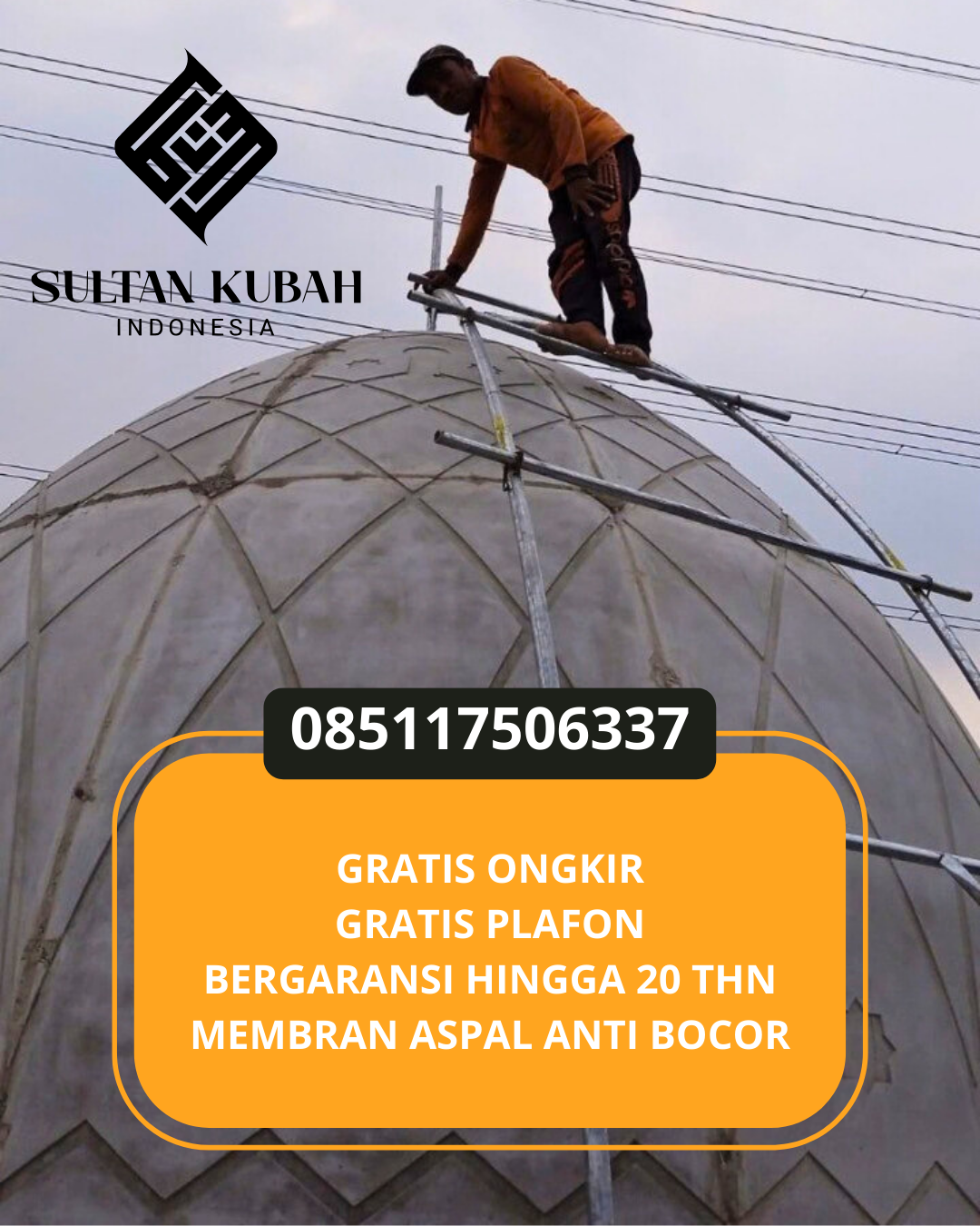 SPESIALIS KUBAH MASJID GARANSI RESMI DI KEC. GEUMPANG, KAB. PIDIE, ACEH (WA: 085117506337)