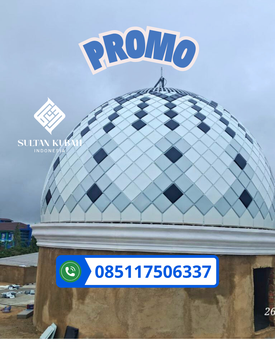 KUBAH MASJID GRC DESAIN ELEGAN DI KEC. SINGKAWANG UTARA, KOTA SINGKAWANG (WA: 085117506337)