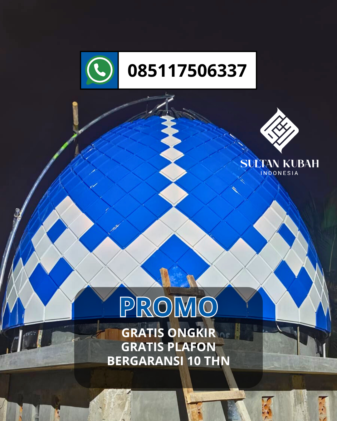 SPESIALIS KUBAH MASJID GALVALUM GARANSI RESMI DI KEC. TAHUNA BARAT, KAB. KEPULAUAN SANGIHE (WA: 085117506337)