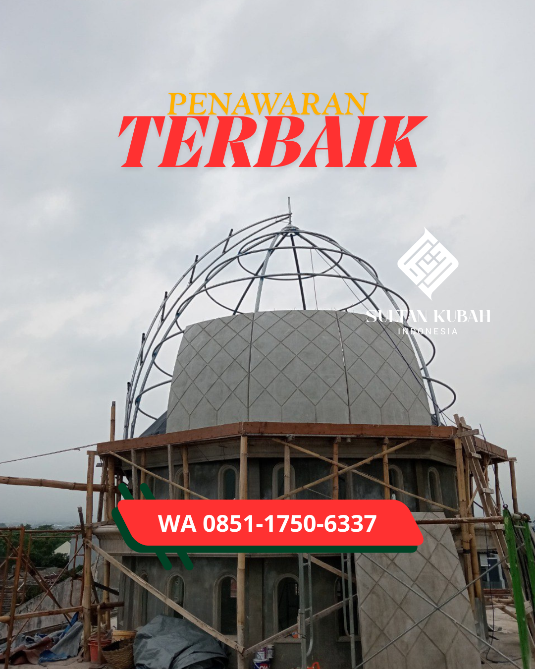 KUBAH MASJID GRC HARGA TERJANGKAU DI KEC. BLEGA, KABUPATEN BANGKALAN (WA: 085117506337)