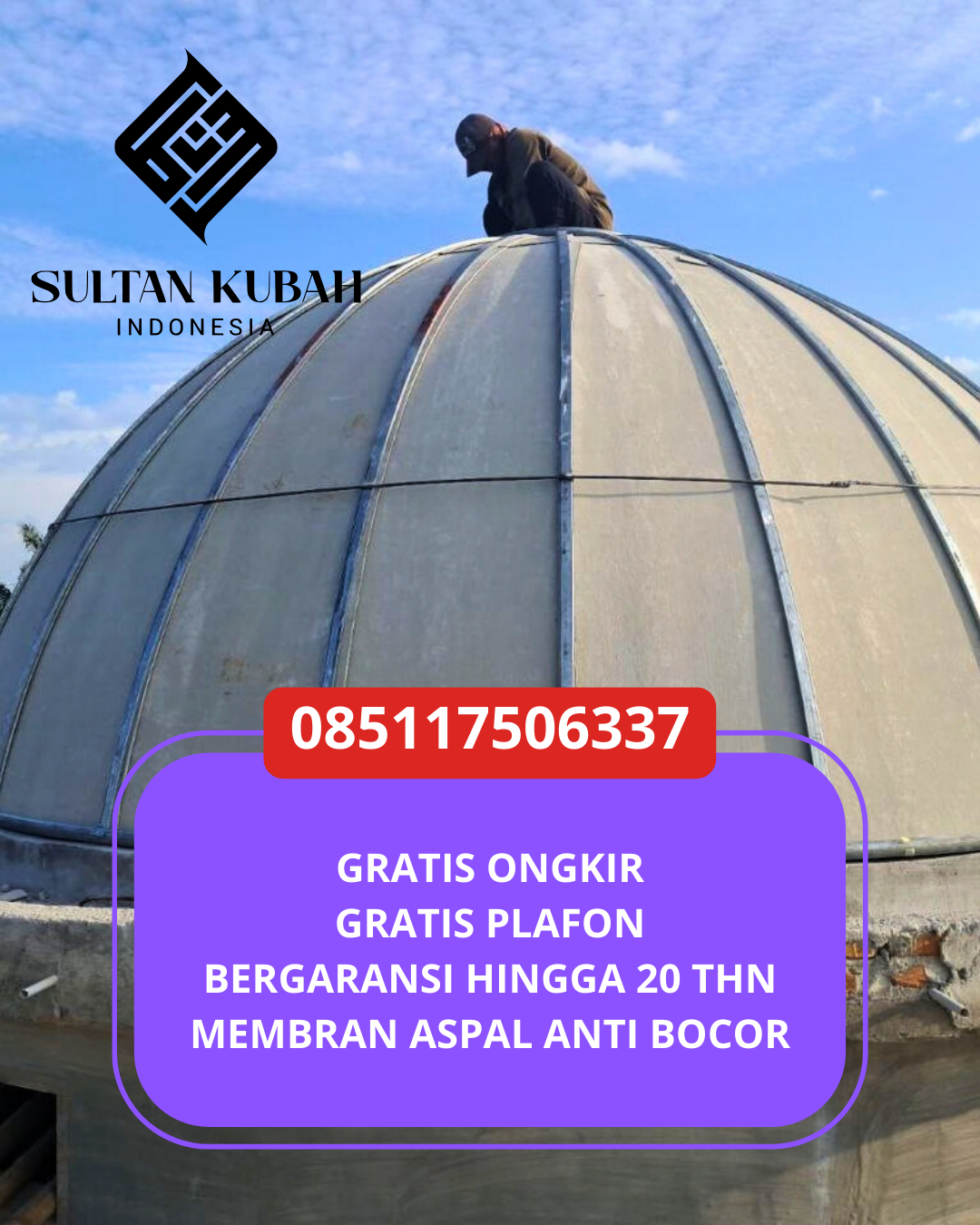 PABRIK KUBAH MASJID MODERN DI KEC. PALEMBANG ILIR BARAT I, KOTA PALEMBANG, SUMATERA SELATAN (WA: 085117506337)