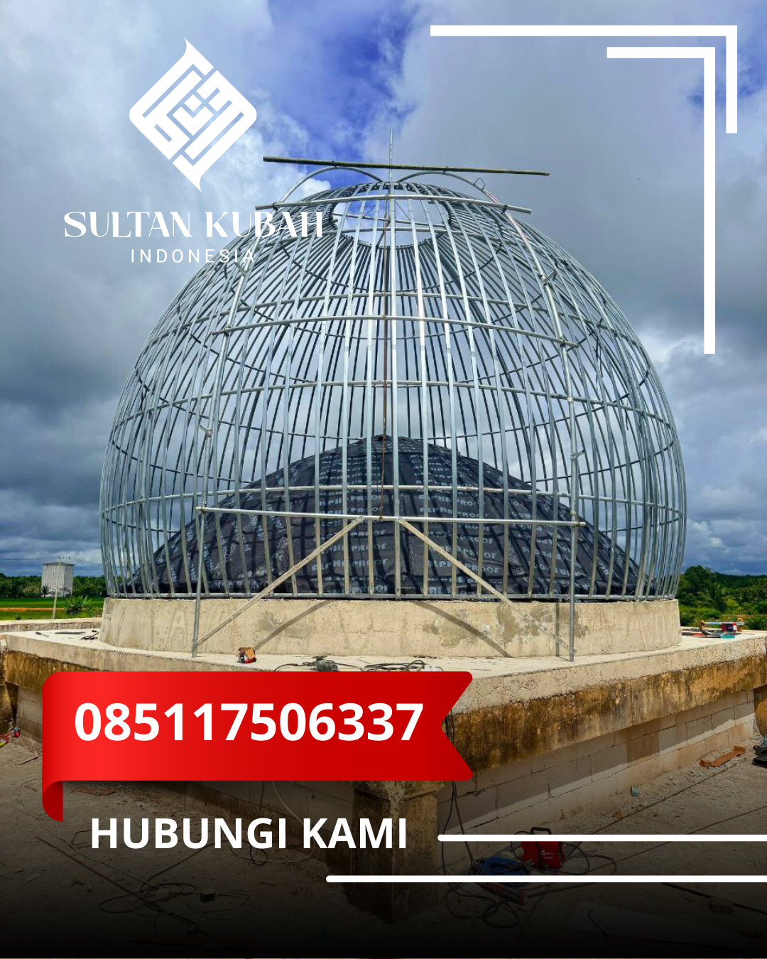 JUAL KUBAH MASJID GALVALUM PREMIUM DI KEC. KOPANG, KAB. LOMBOK TENGAH (WA: 085117506337)