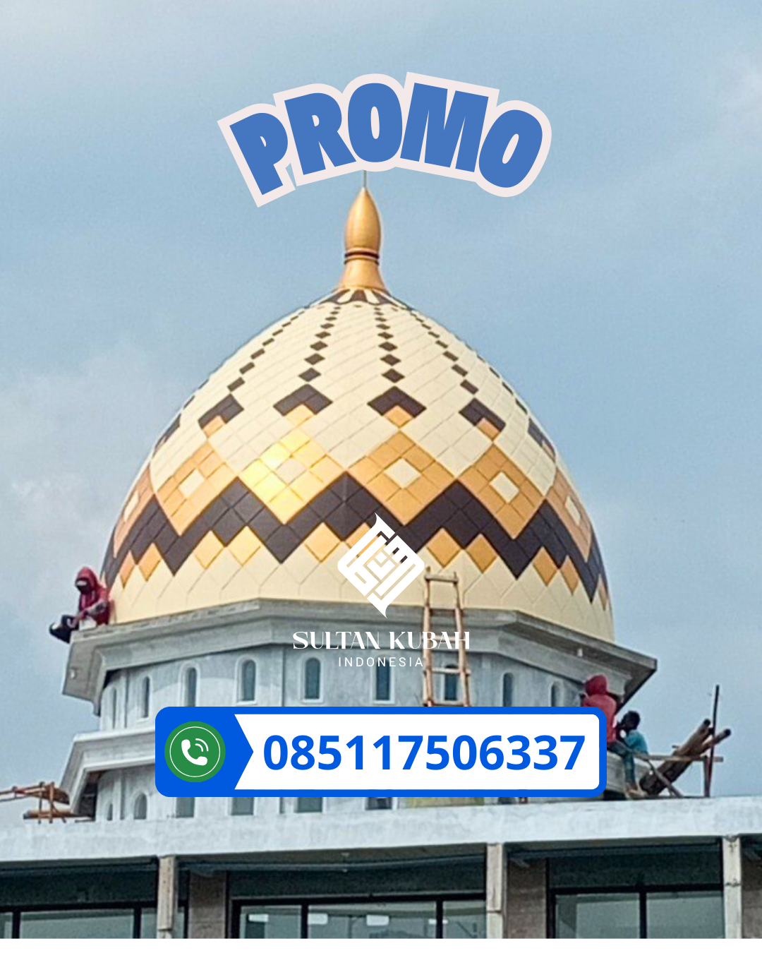 JUAL KUBAH MASJID BAHAN GRC TAHAN LAMA DI KEC. AROSBAYA, KABUPATEN BANGKALAN (WA: 085117506337)