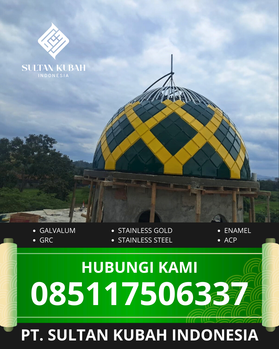 PABRIK KUBAH MASJID MODERN DI KEC. PENJARINGAN TIMUR, KOTA JAKARTA UTARA (WA: 085117506337)