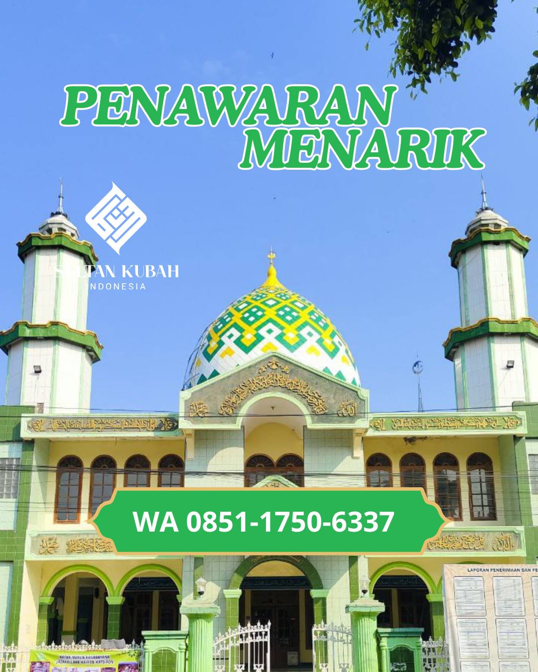 PABRIK KUBAH MASJID MODERN DI KEC. PONDOK MELATI, KOTA BEKASI (WA: 085117506337)