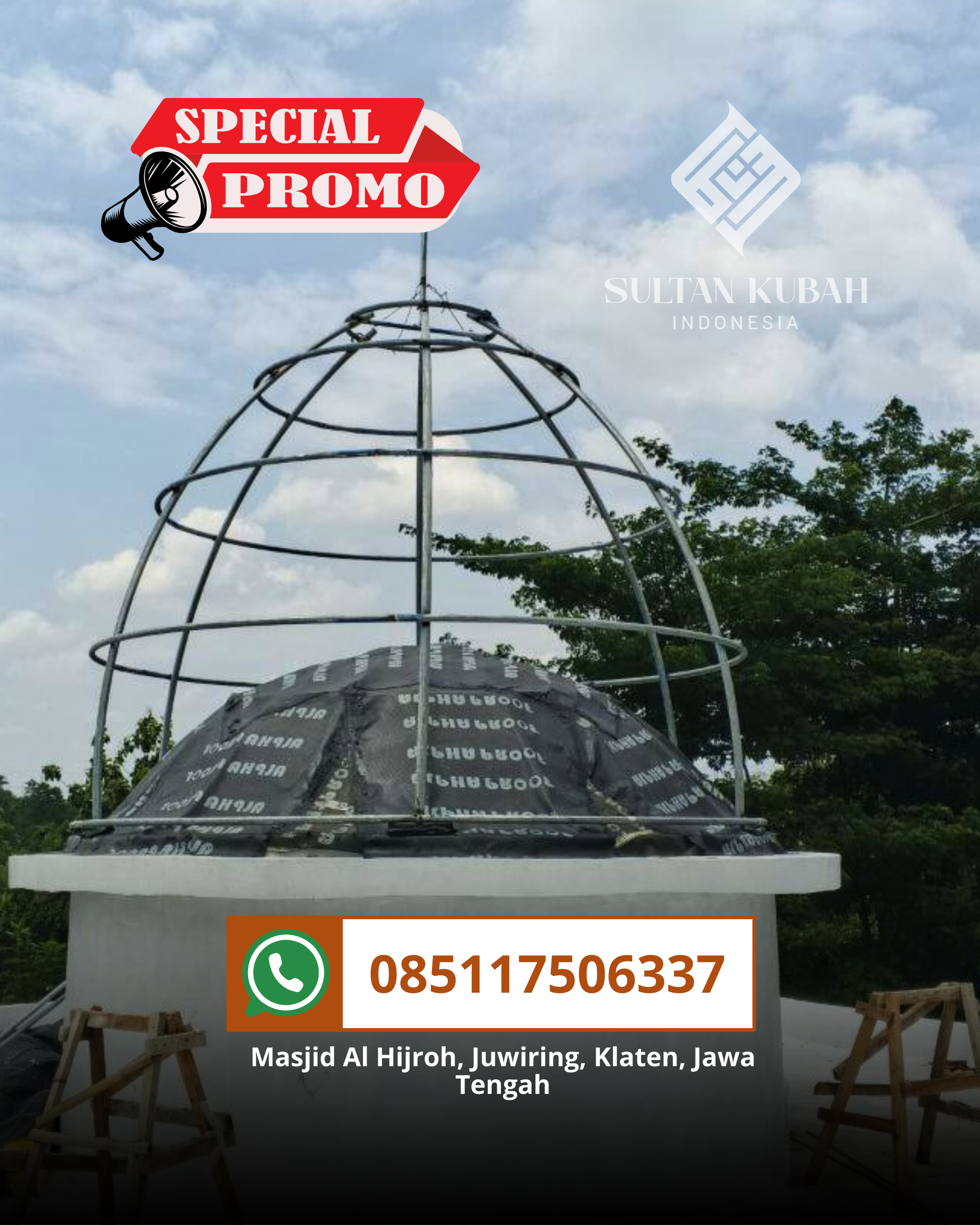 JUAL KUBAH MASJID TAHAN LAMA DI KEC. GONDOKUSUMAN, KOTA YOGYAKARTA (WA: 085117506337)