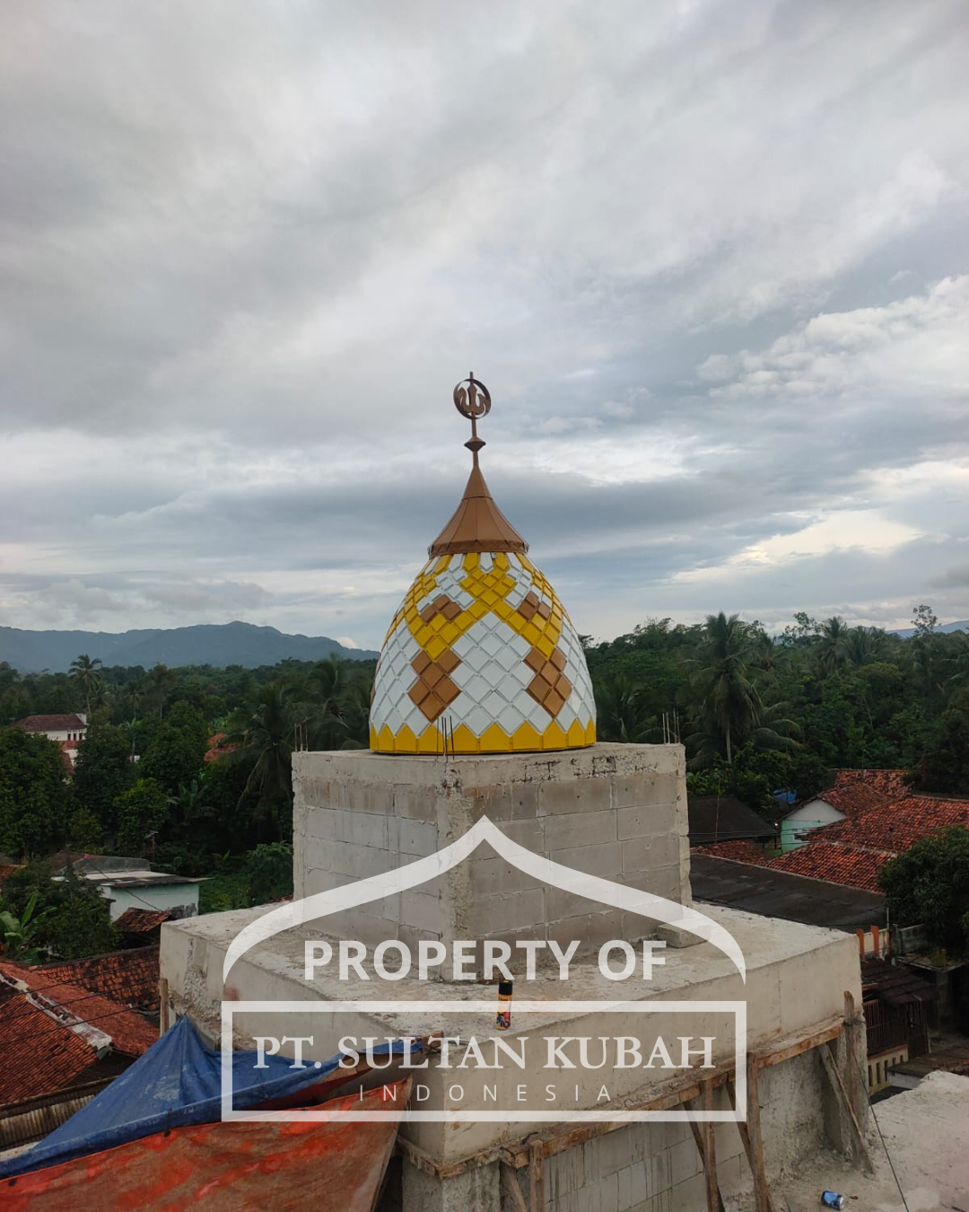 KUBAH MASJID DESAIN ELEGAN DI KEC. CIPUTAT BARAT, KOTA TANGERANG SELATAN, BANTEN (WA: 085117506337)