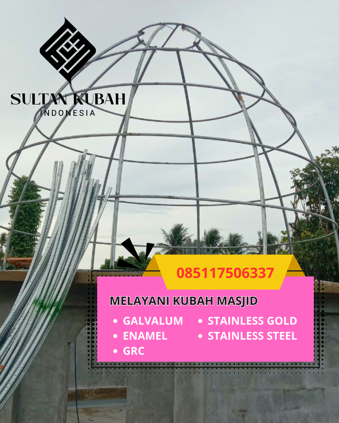 JUAL KUBAH MASJID TAHAN LAMA DI KEC. MAKASSAR, KOTA MAKASSAR (WA: 085117506337)