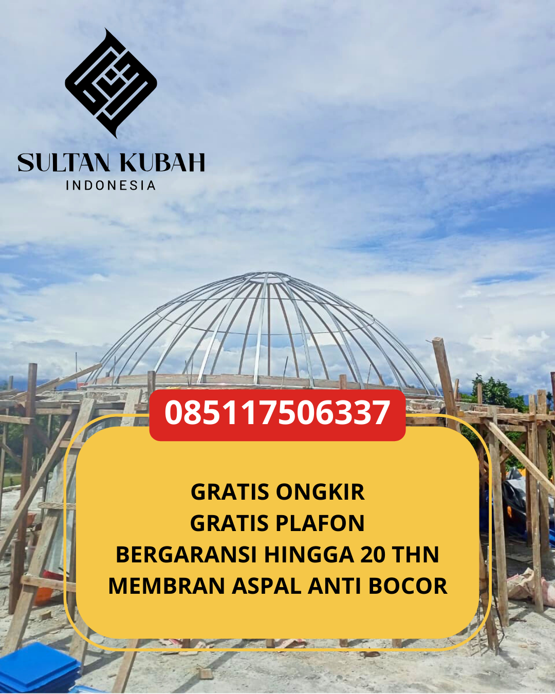 KUBAH MASJID HARGA TERJANGKAU DI KEC. CAMPALAGIAN TIMUR, KAB. POLEWALI MANDAR (WA: 085117506337)