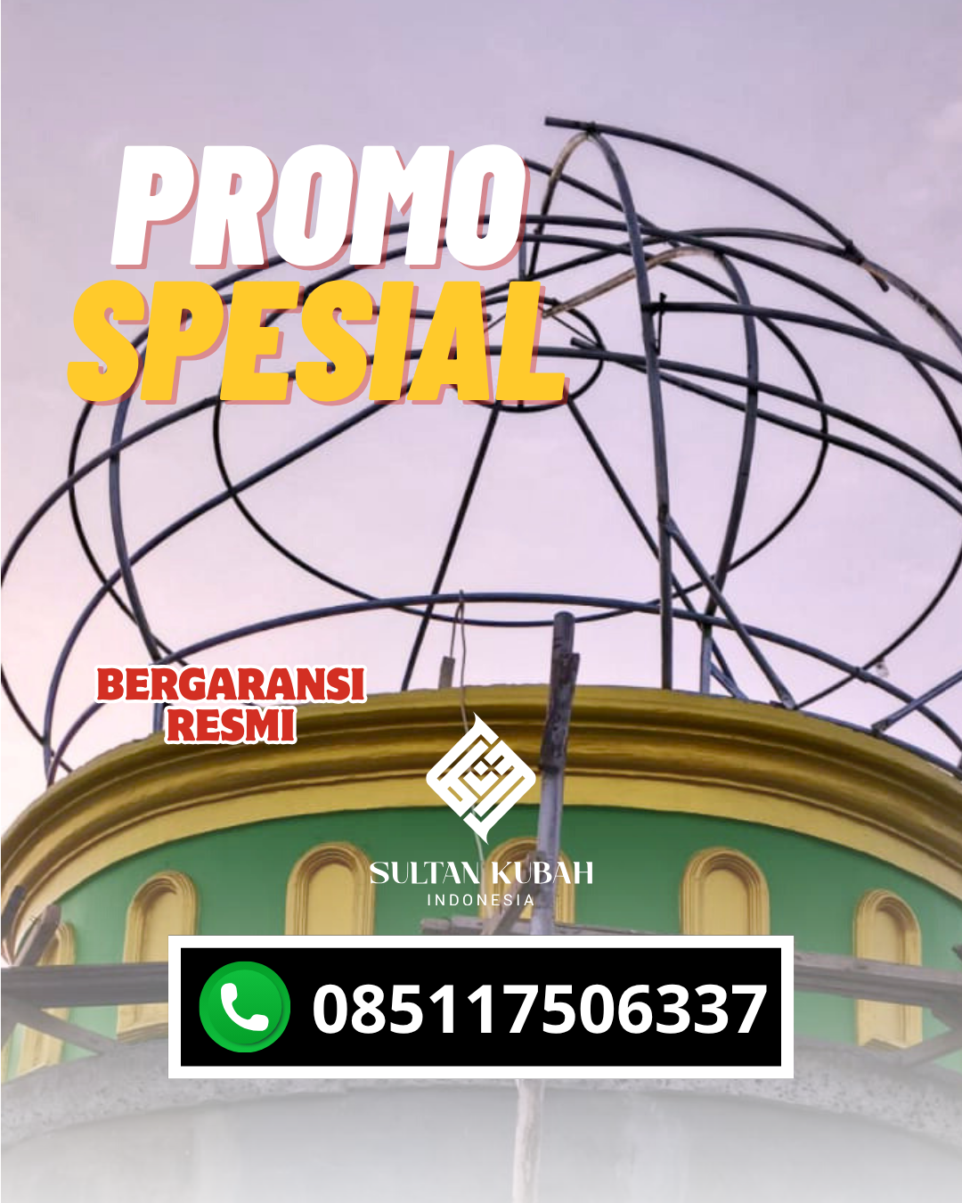 PABRIK KUBAH MASJID GALVALUM MODERN DI KEC. LANGOWAN TIMUR, KAB. MINAHASA (WA: 085117506337)