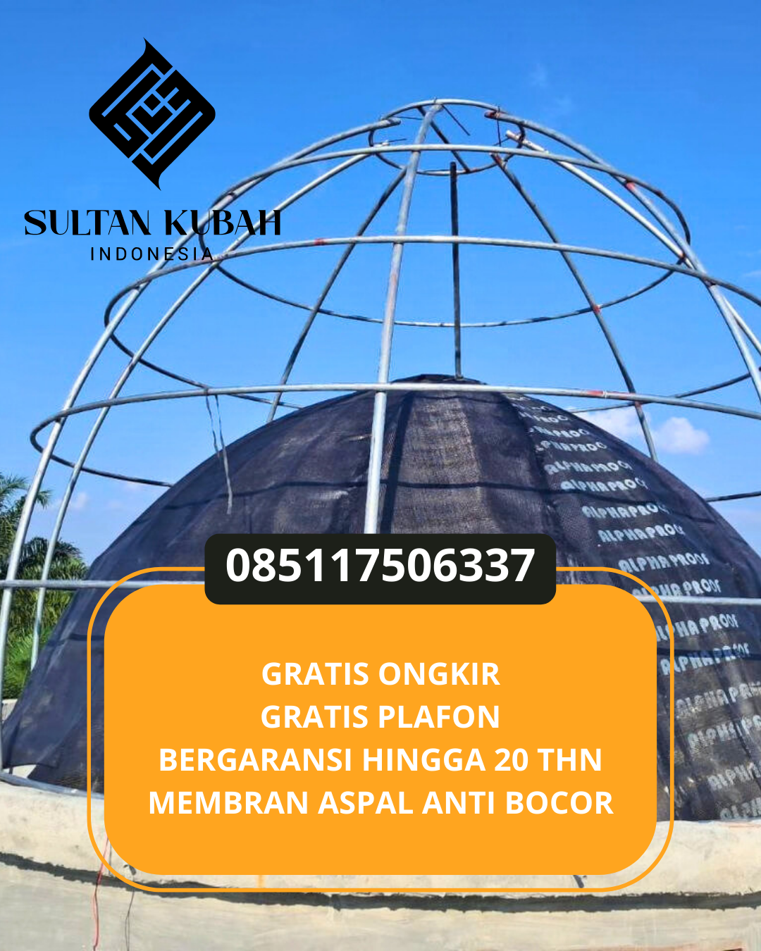 KUBAH MASJID HARGA TERJANGKAU DI KEC. TANJUNG SELOR, KAB. BULUNGAN, KALIMANTAN UTARA (WA: 085117506337)