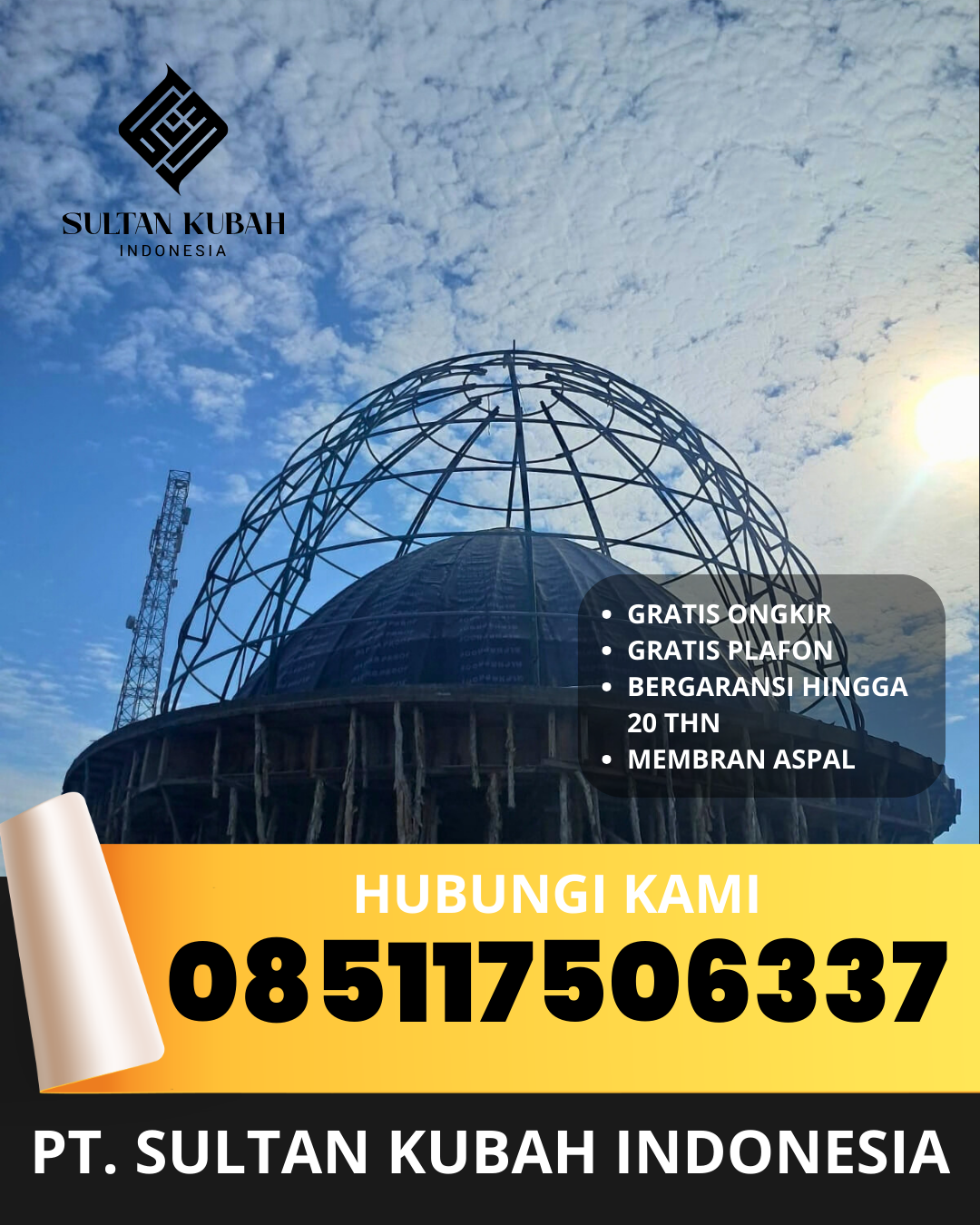 SPESIALIS KUBAH MASJID GARANSI RESMI DI KECAMATAN PURWOKERTO BARAT, KABUPATEN BANYUMAS, JAWA TENGAH (WA: 085117506337)