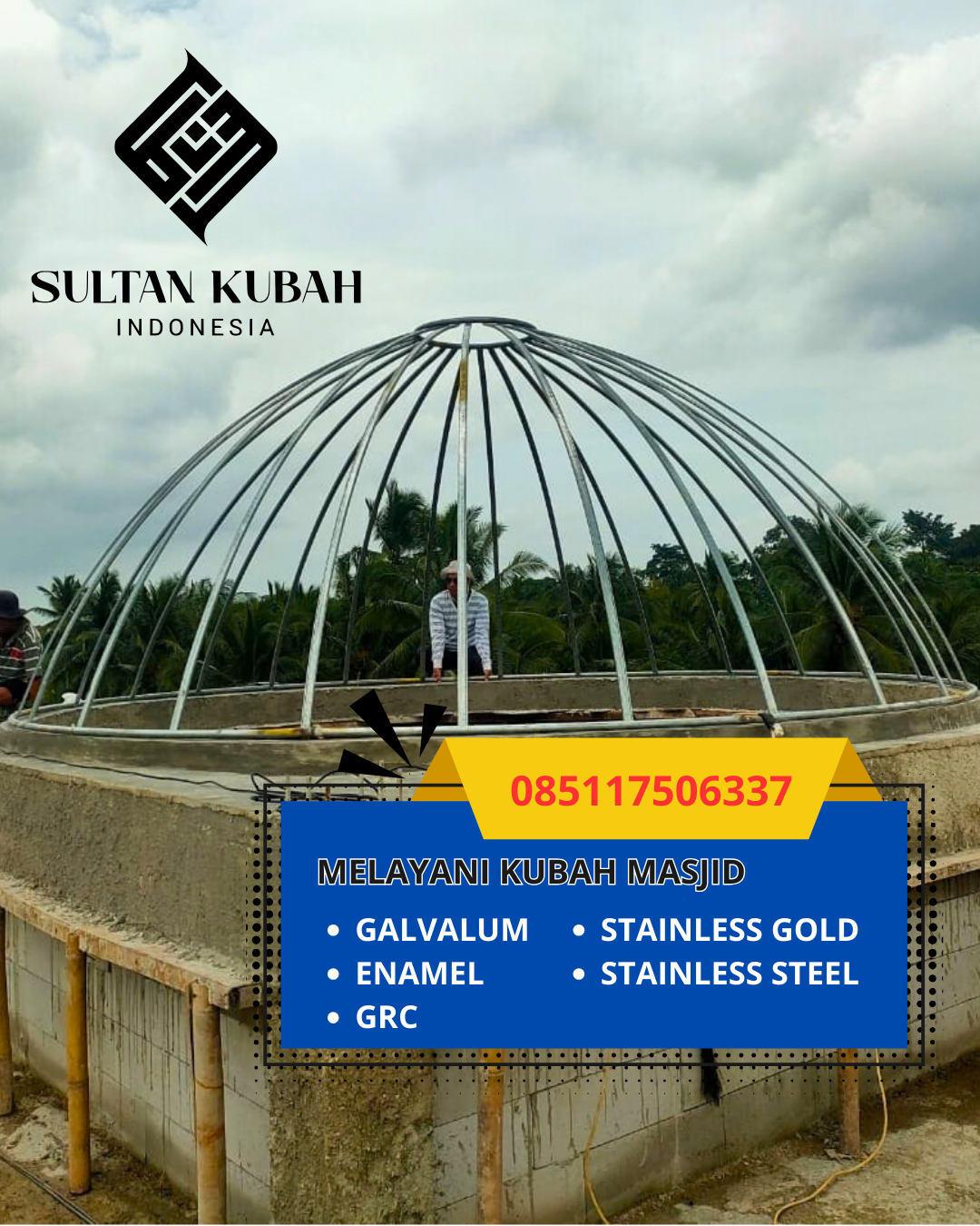 SPESIALIS KUBAH MASJID GARANSI RESMI DI KEC. BLANG BINTANG, KAB. ACEH BESAR, ACEH (WA: 085117506337)