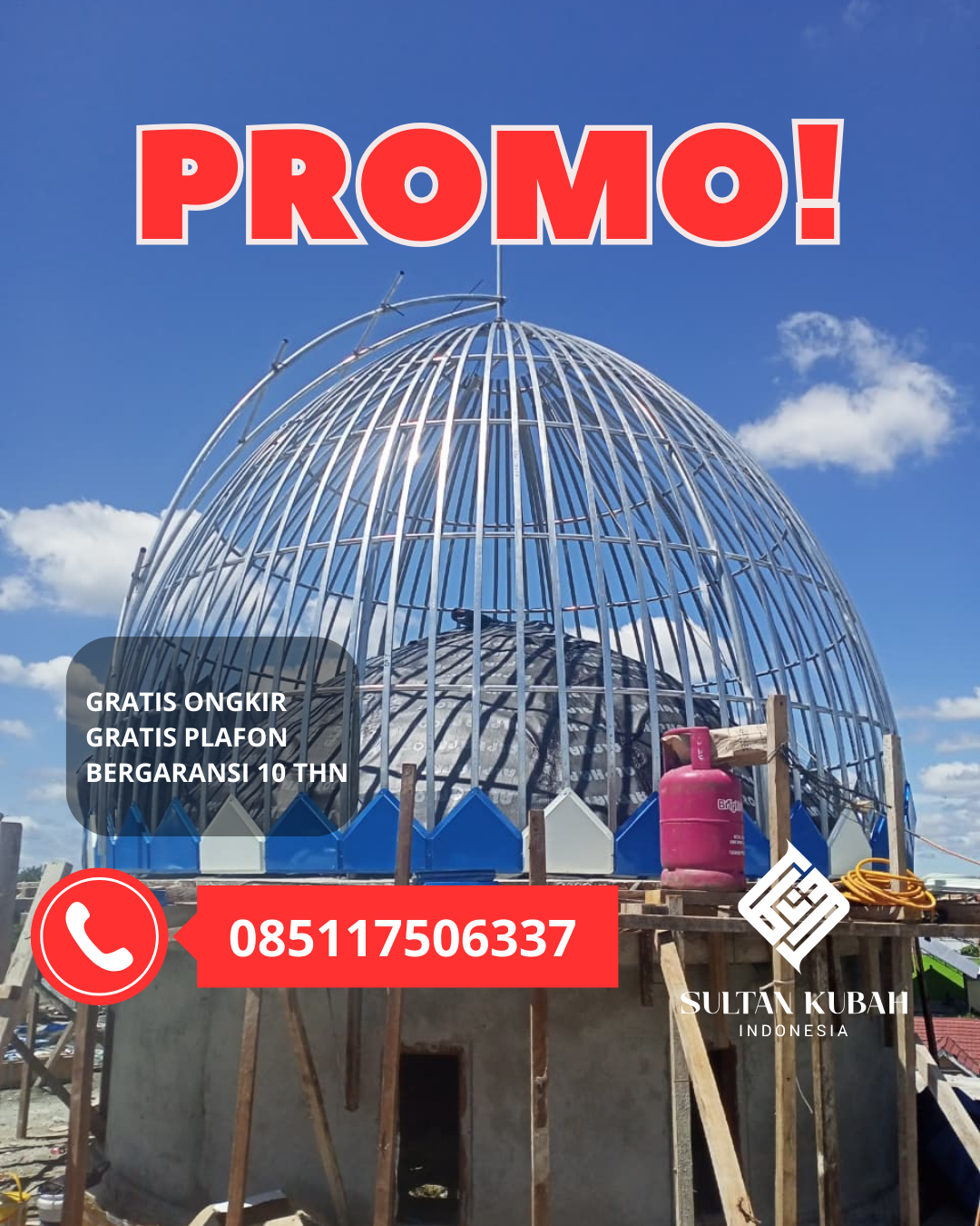 JUAL KUBAH MASJID TAHAN LAMA DI KEC. BANDA MULIA, KABUPATEN ACEH TAMIANG (WA: 085117506337)