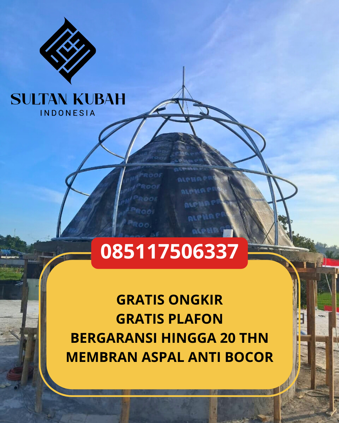 JUAL KUBAH MASJID PREMIUM DI KEC. PASAR REBO, KOTA JAKARTA TIMUR (WA: 085117506337)