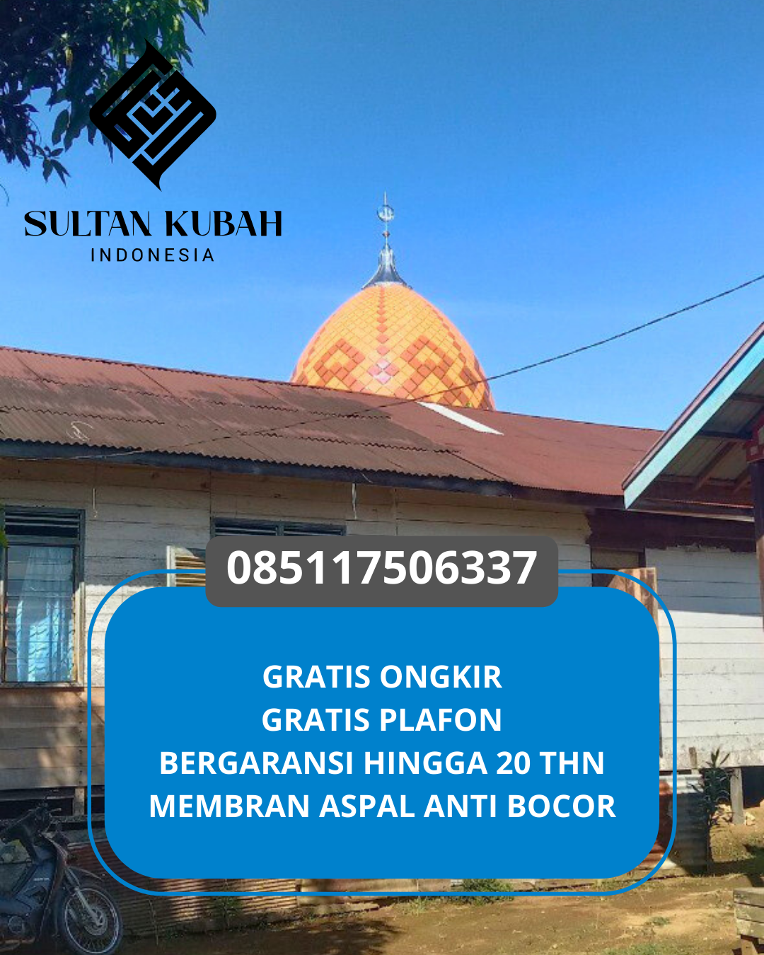 PABRIK KUBAH MASJID MODERN DI KEC. TANJUNG, KAB. LOMBOK UTARA (WA: 085117506337)