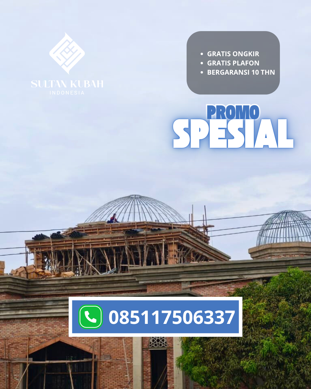 zJUAL KUBAH MASJID TAHAN LAMA DI KEC. INDRALAYA, KABUPATEN OGAN ILIR (WA: 085117506337)