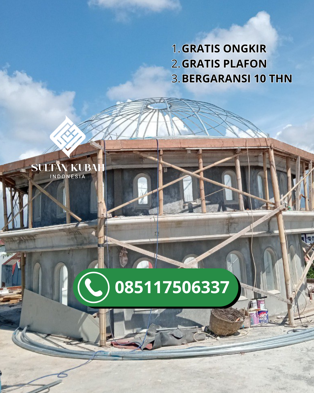 PRODUSEN KUBAH MASJID GRC EKSKLUSIF DI KEC. PARIGI, KAB. PARIGI MOUTONG (WA: 085117506337)